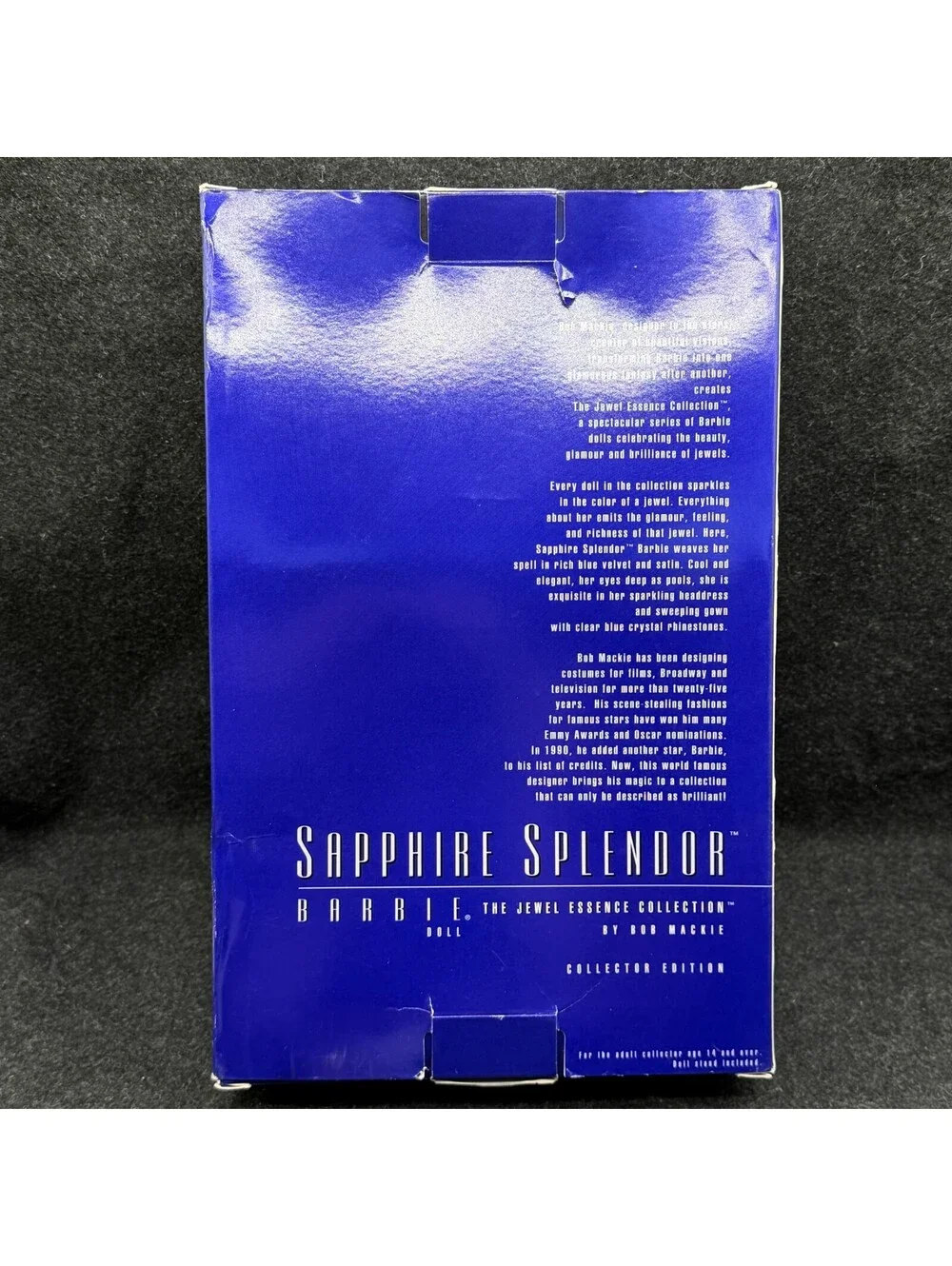 BARBIE SAPPHIRE SPLENDOR DOLL Jewel Essence Collection Bob Mackie 1996 NEW 15523